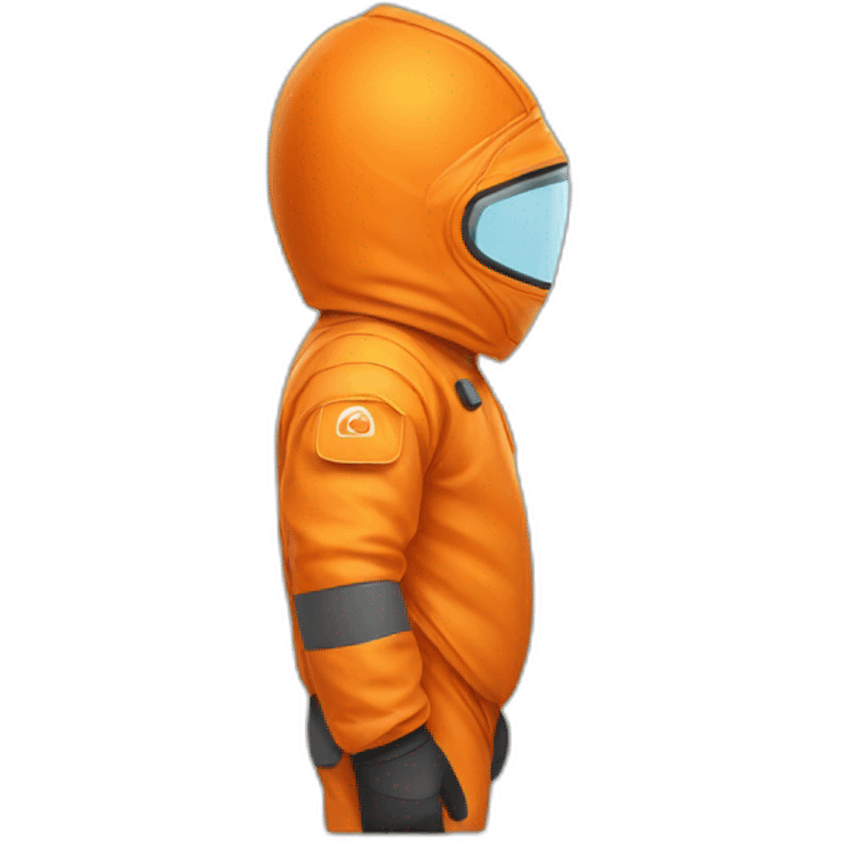 orange protective suit emoji