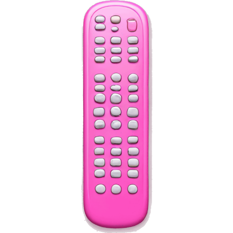 Pink tv remote emoji