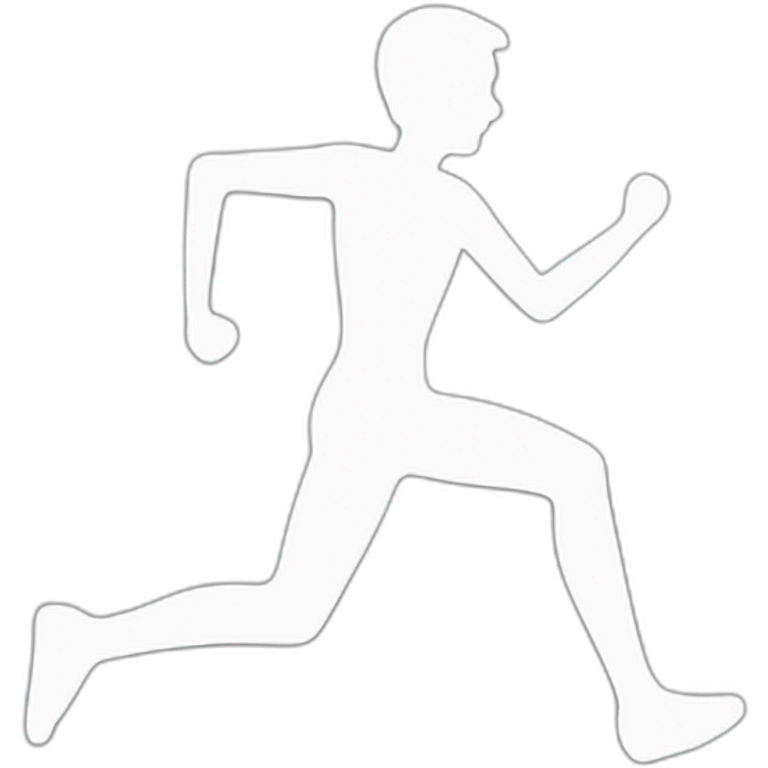 outline-person-white-running emoji