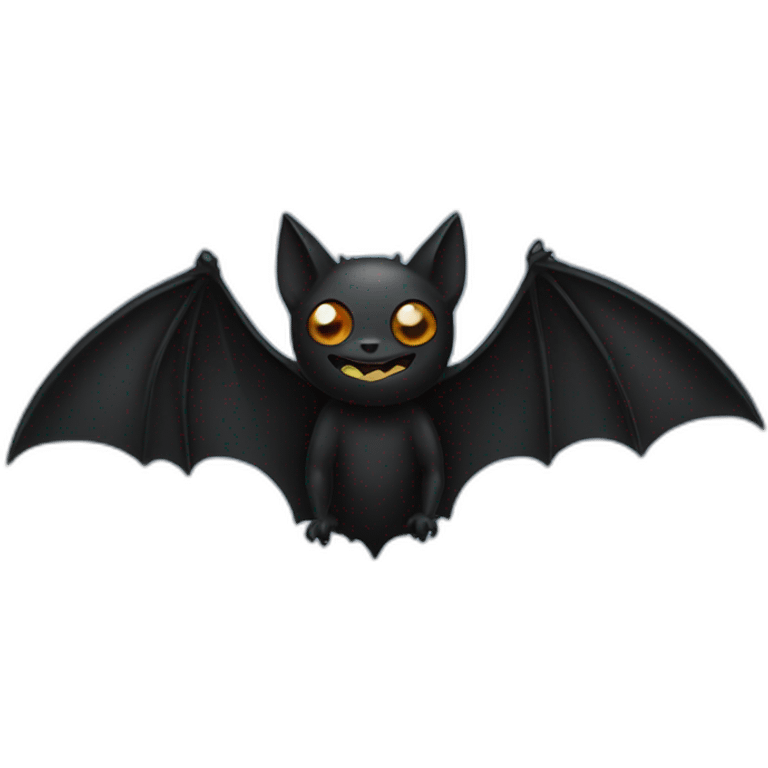 Black bat emoji