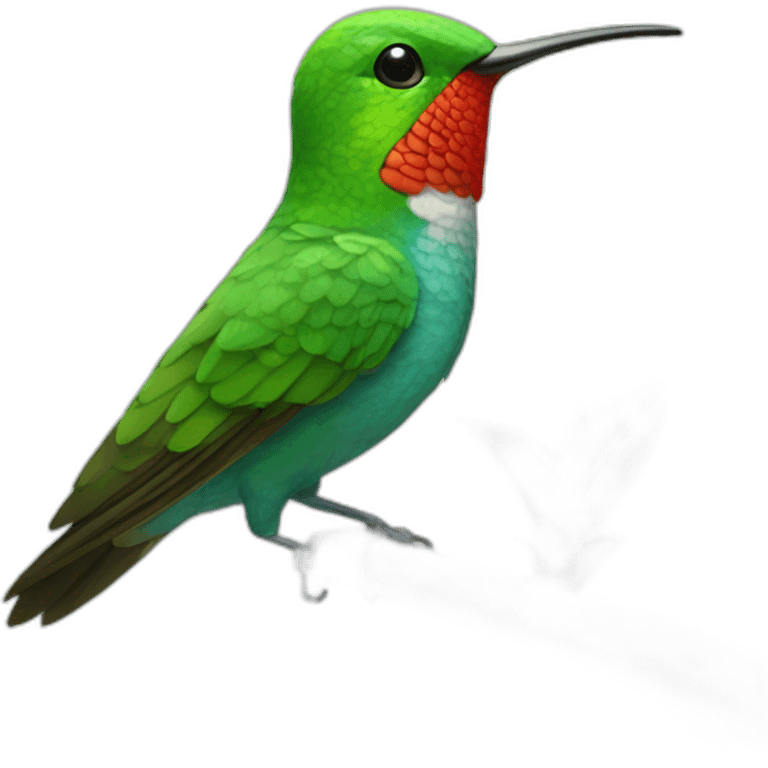 emoji de un colibrí bostezando  emoji