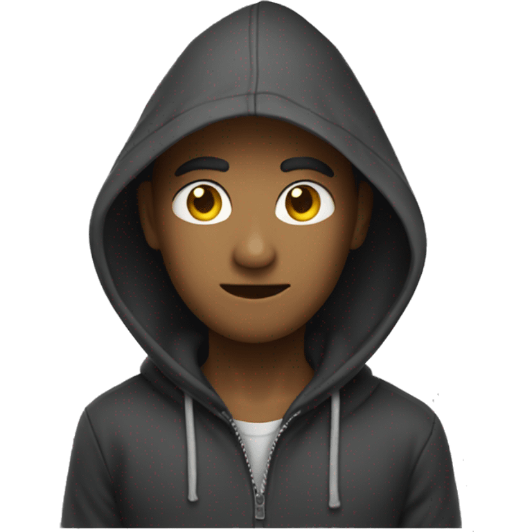 dig wearing hoodie emoji