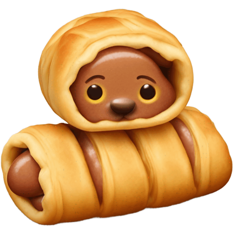 Pigs in a blanket emoji