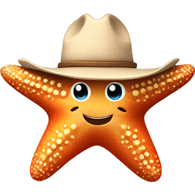 Starfish with cowboy hat emoji