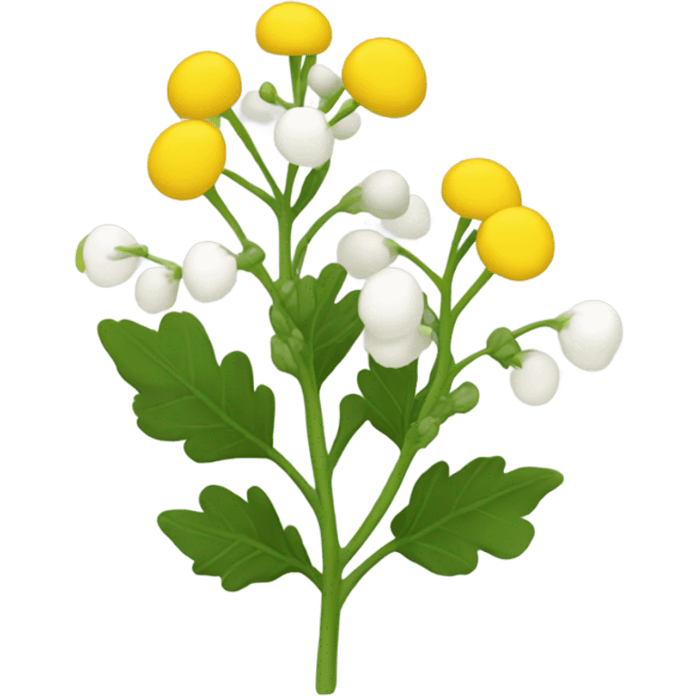 white mustard plant emoji