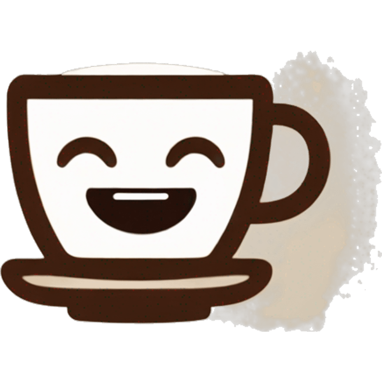 Coffe cup with a text inside "candelita tv" emoji