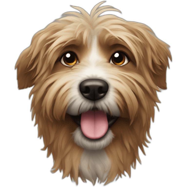 Scruffy dog named potato emoji