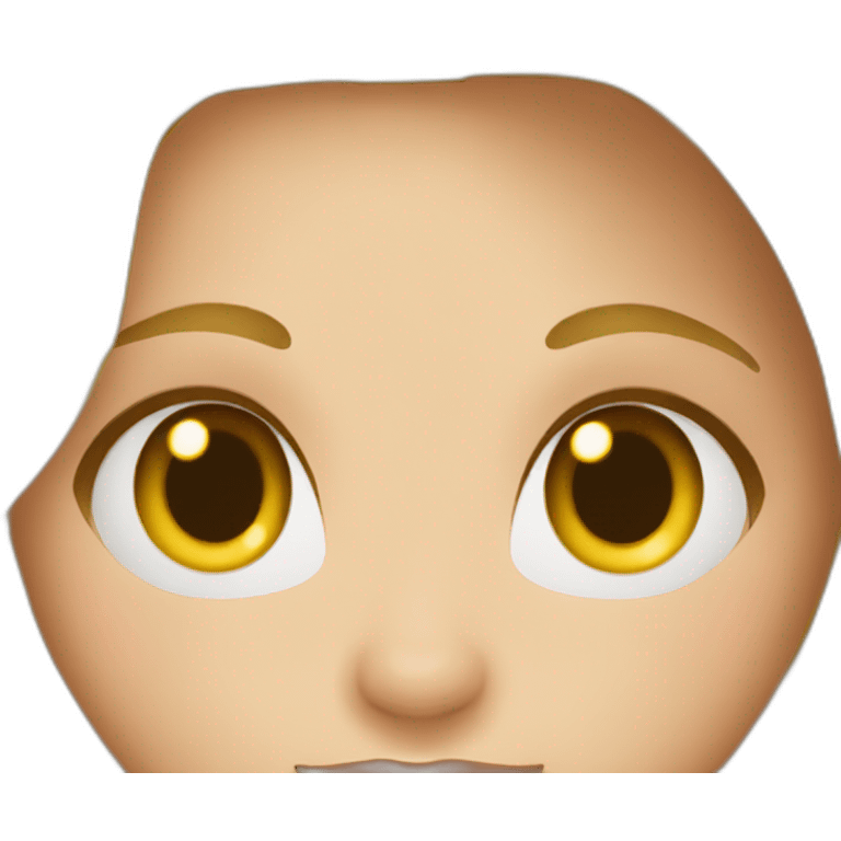 Fille blonde belle emoji