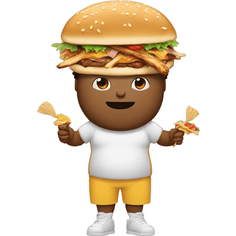 Fatboy with kebab emoji