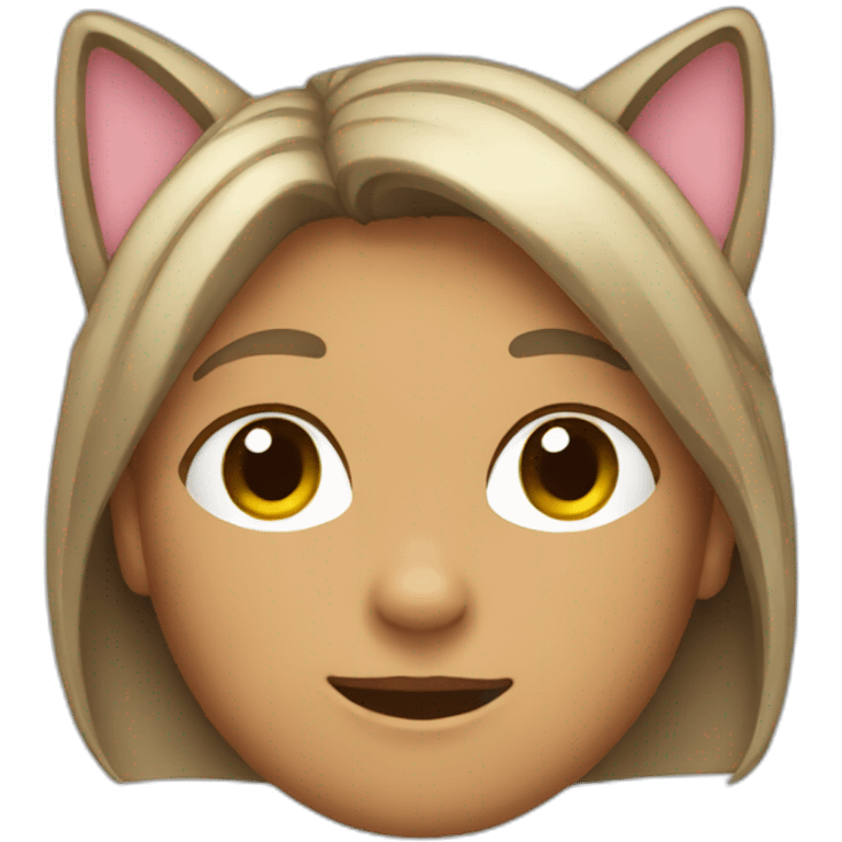 a person with cat ears emoji