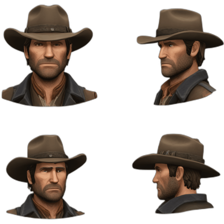 Old Arthur Morgan read dead redemption 2 emoji