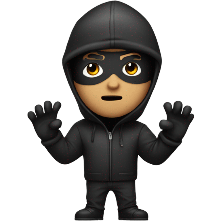 robber with hands up emoji