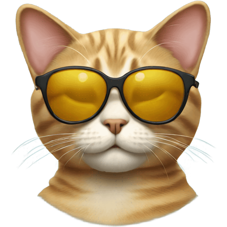 Cat wearing sunglasses emoji