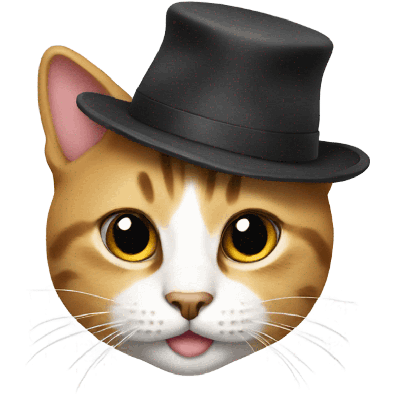 Cat with hat emoji