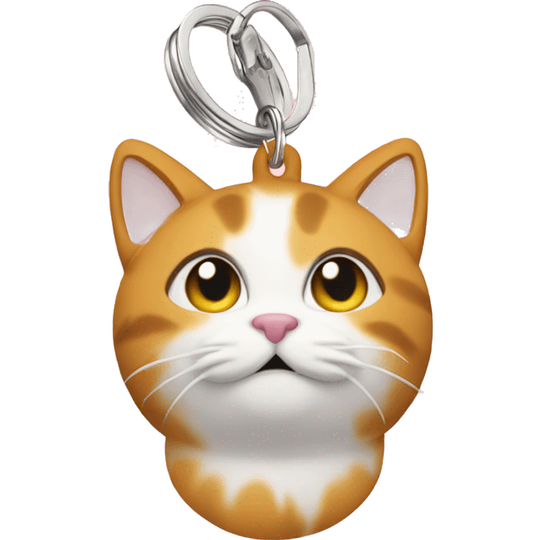 cat keyring emoji