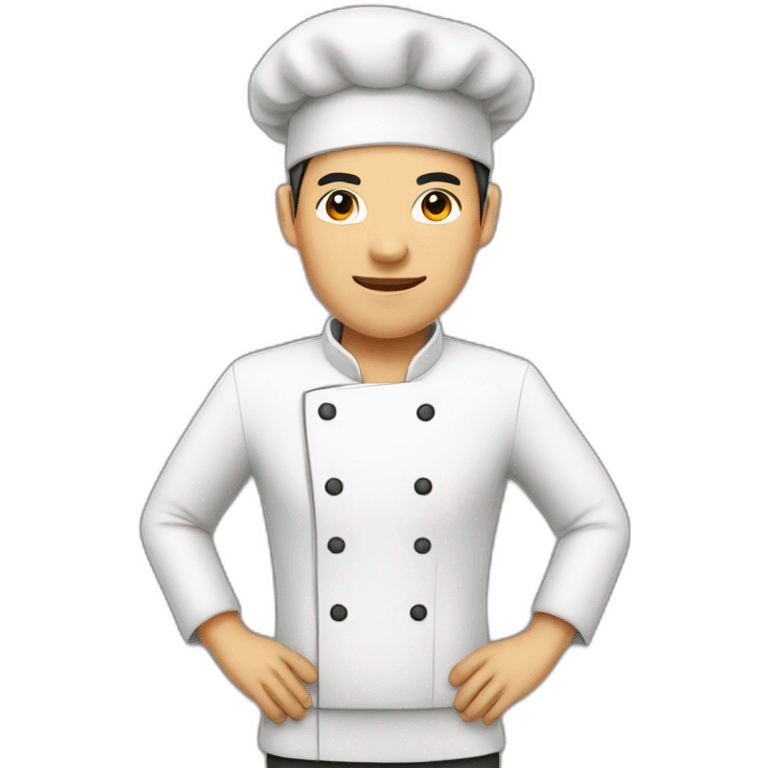 Asian male chef emoji