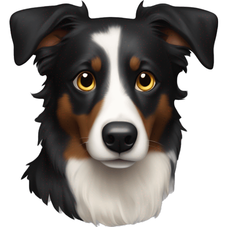 Border collie cross kelpie dog emoji