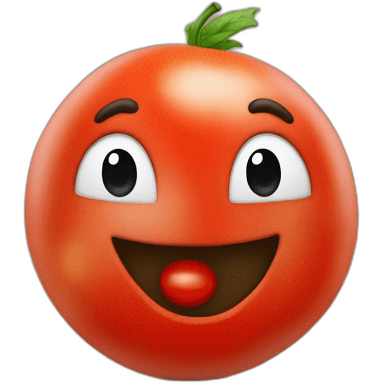 Chat qui embrasse une tomate emoji