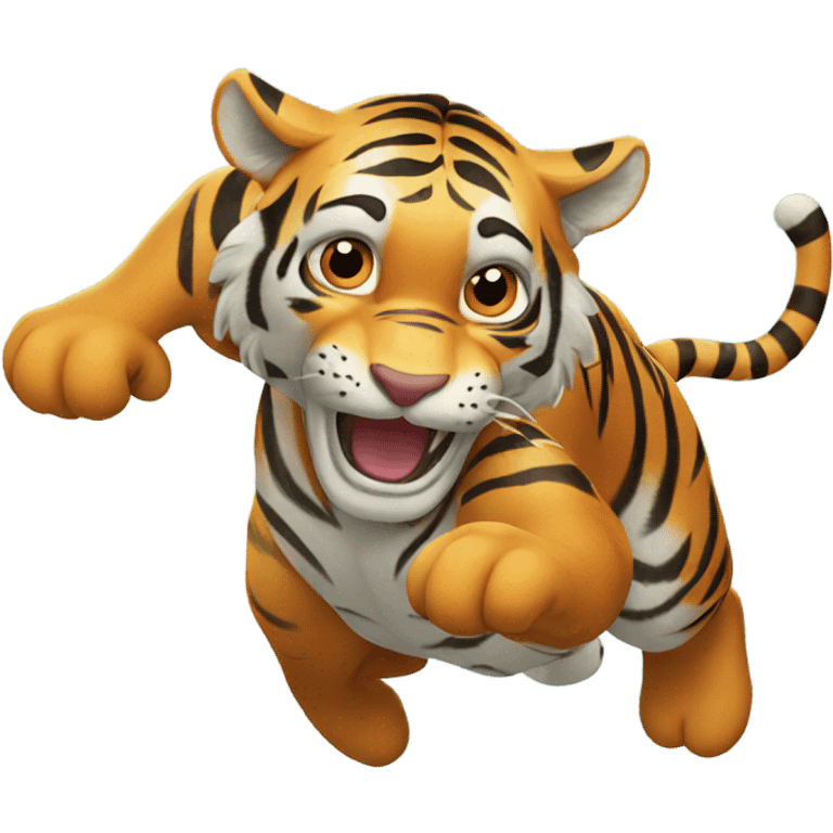 tiger jumping  emoji