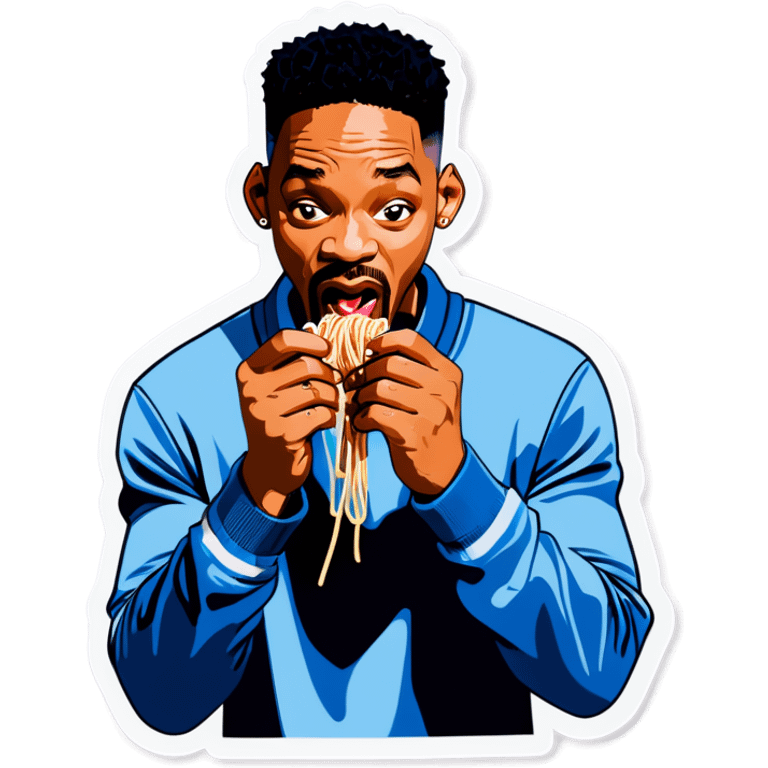 Will Smith eating spaghetti emoji