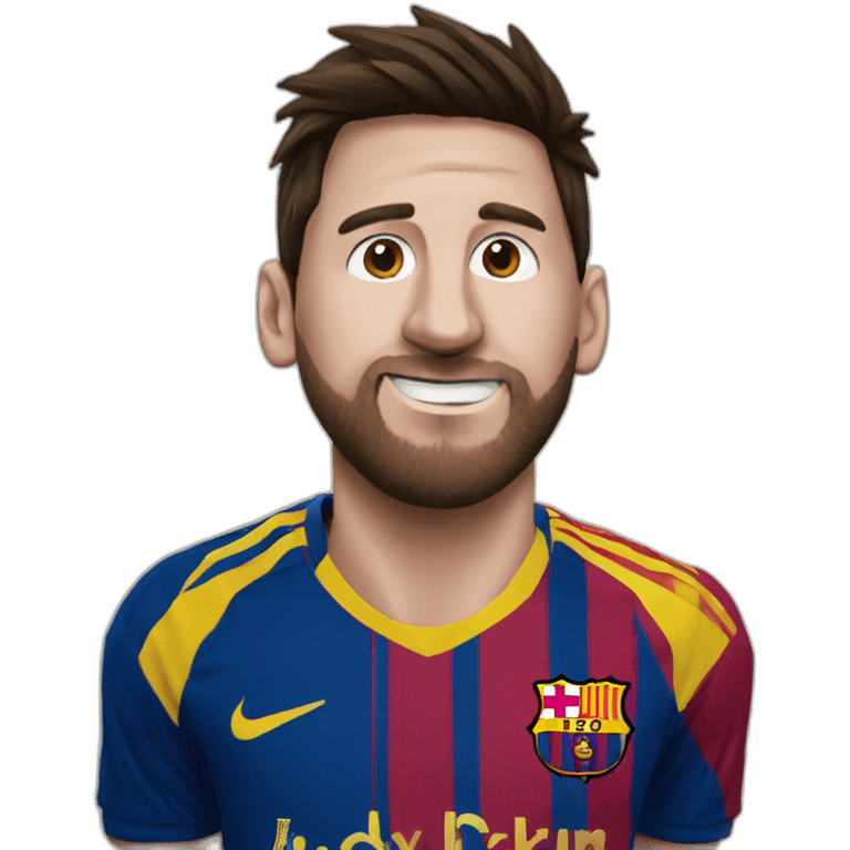 Messi en caca emoji