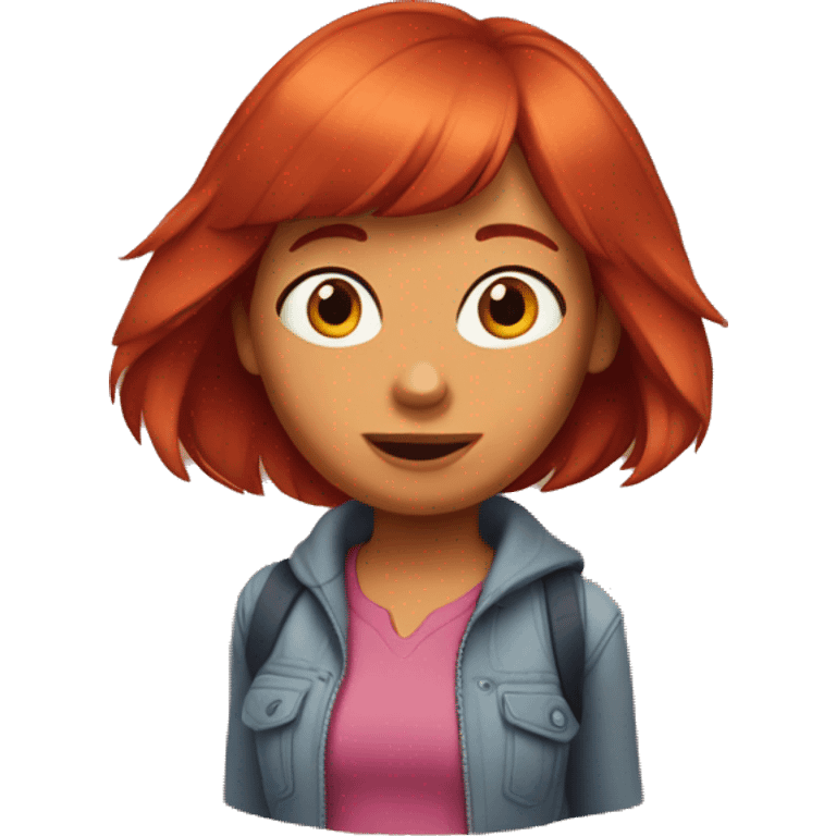 Dora with redhair emoji