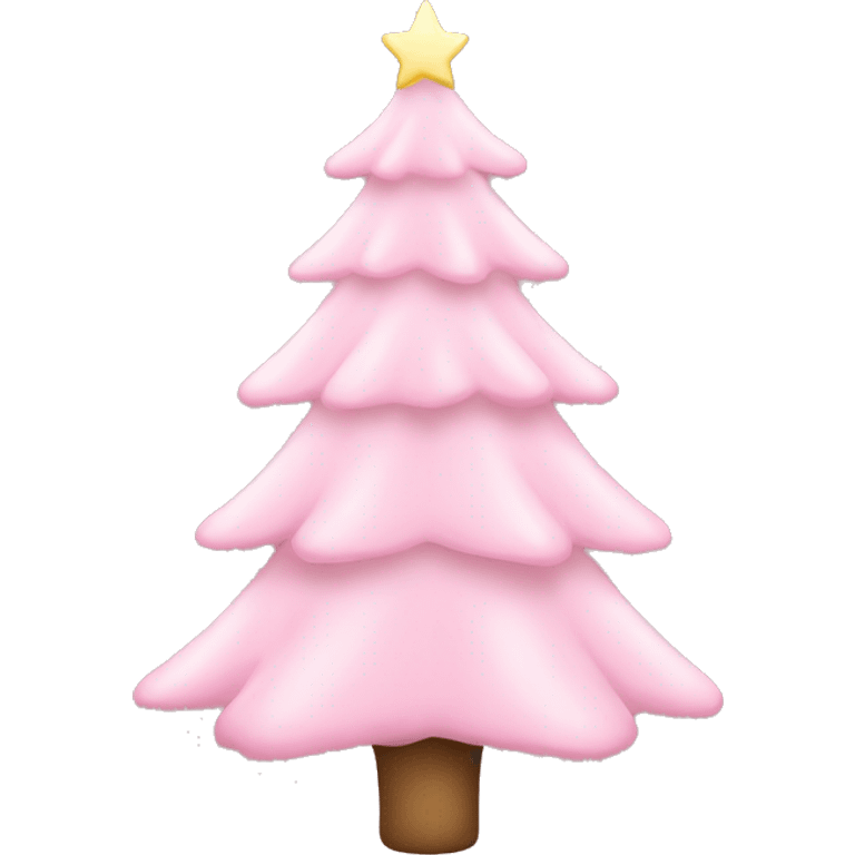 Light pink Christmas tree emoji