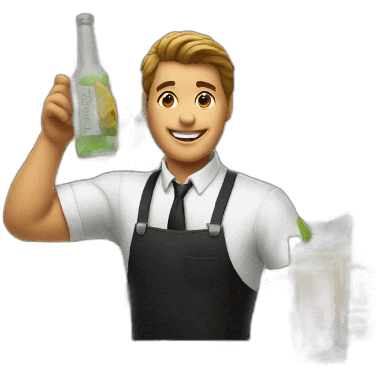 Bartender shaking a beverage emoji