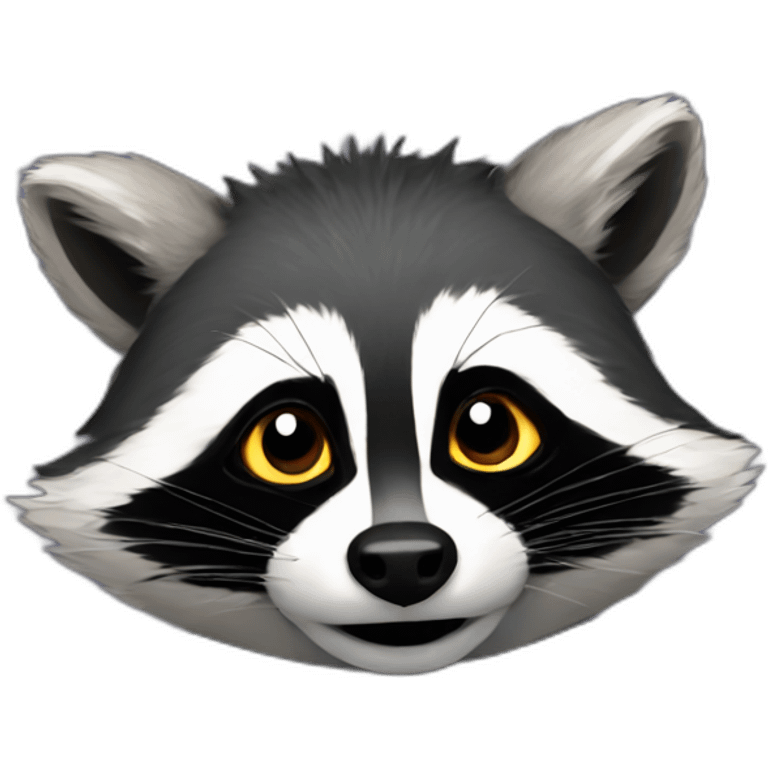 Racoon with Crow emoji