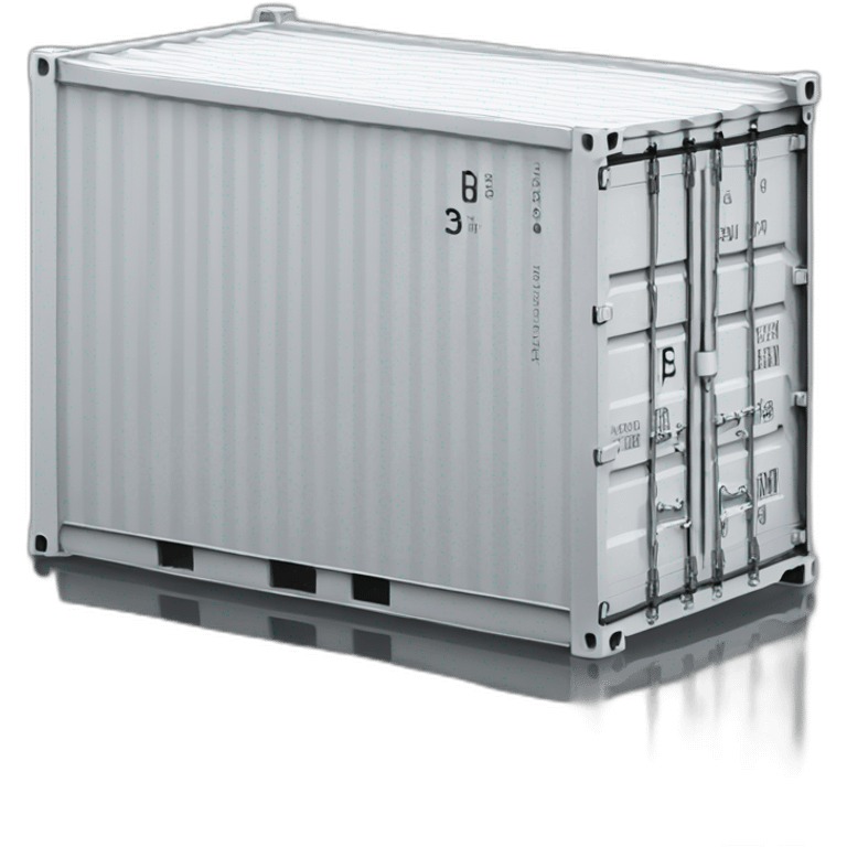 Grey Sea container hydrogen emoji