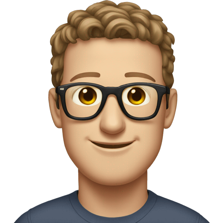 Mark Zuckerberg wearing sunglasss emoji