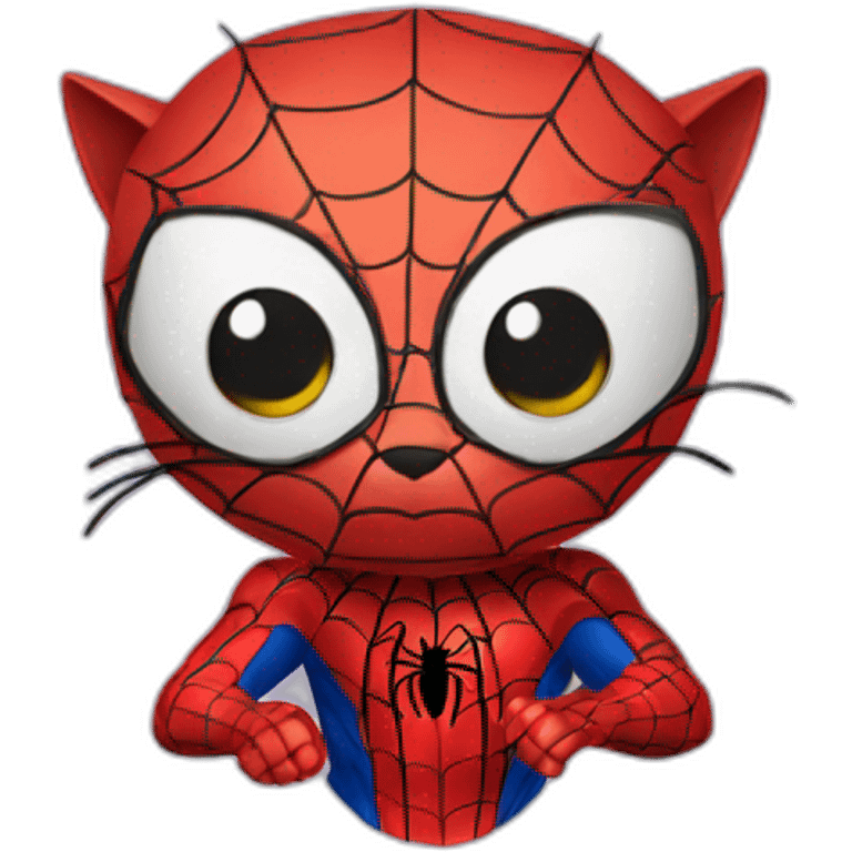 cat spider man emoji