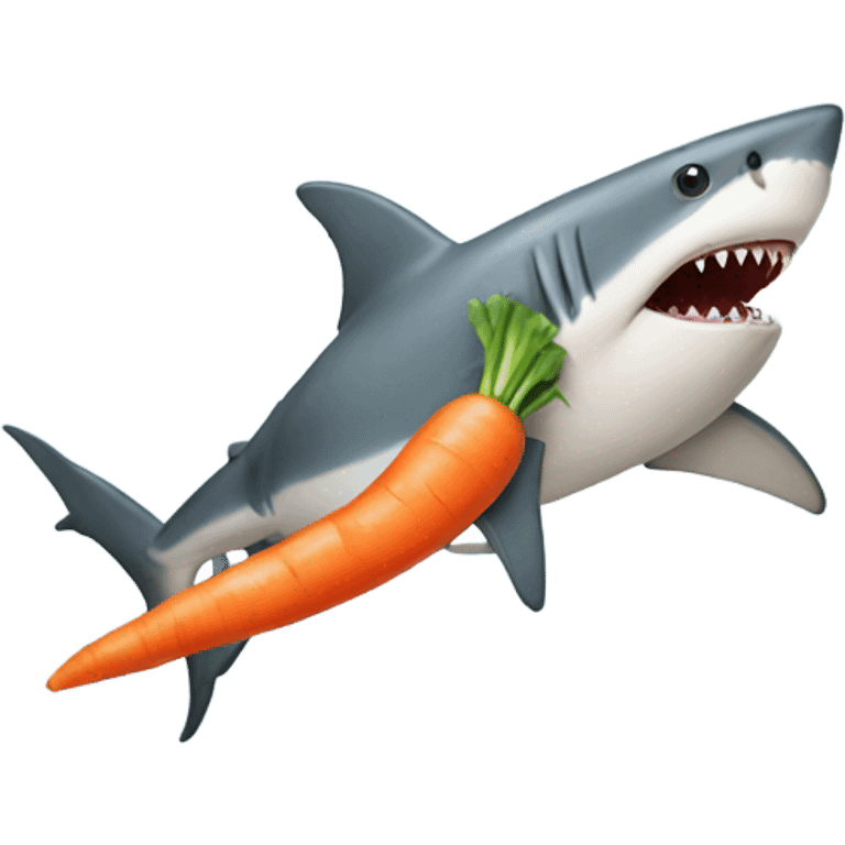 shark carrot emoji