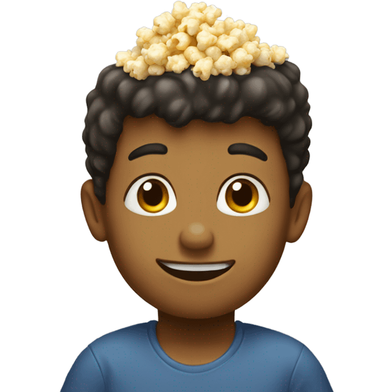 Little popcorn boy  emoji