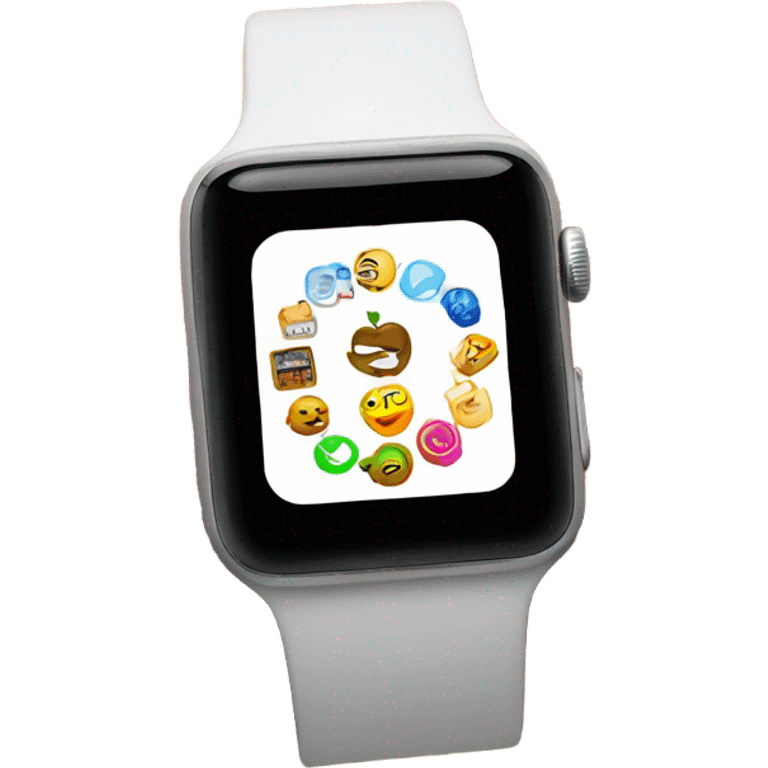  apple watch on the hand emoji