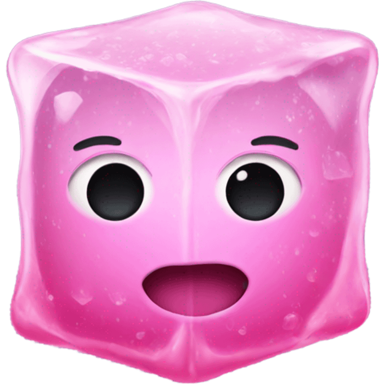 pink ice cube emoji