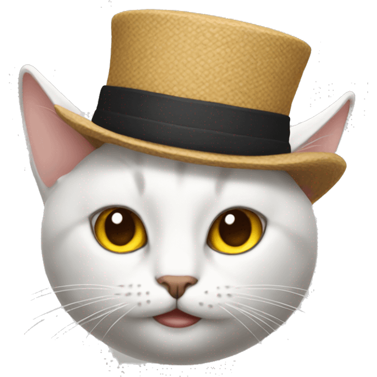 Cat with a hat emoji