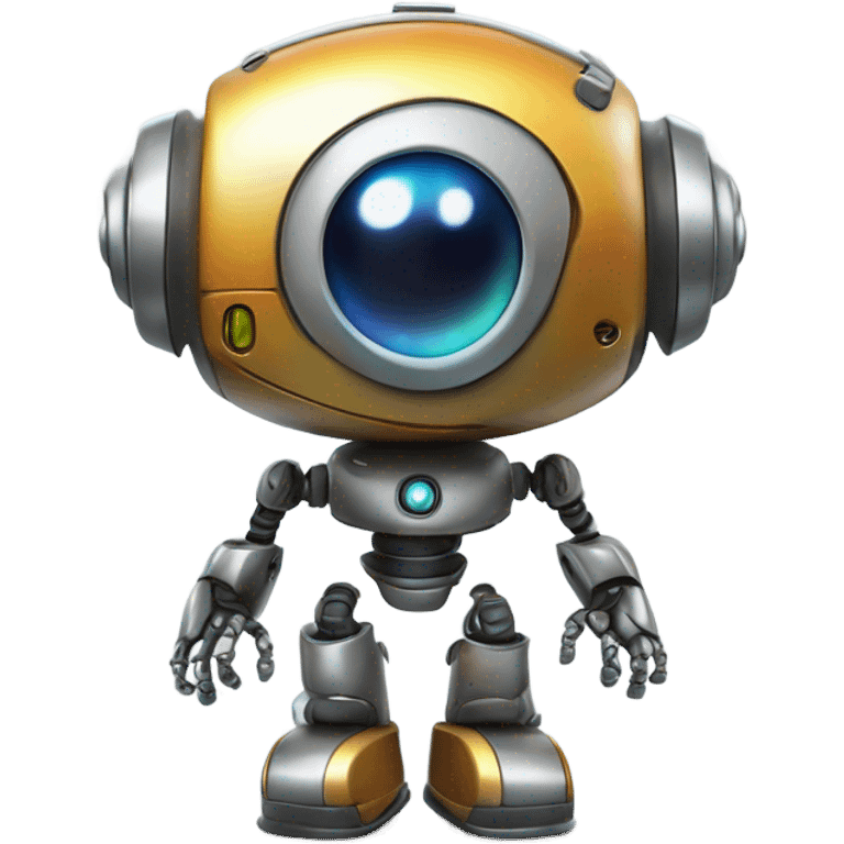 A friendly looking roboter  emoji