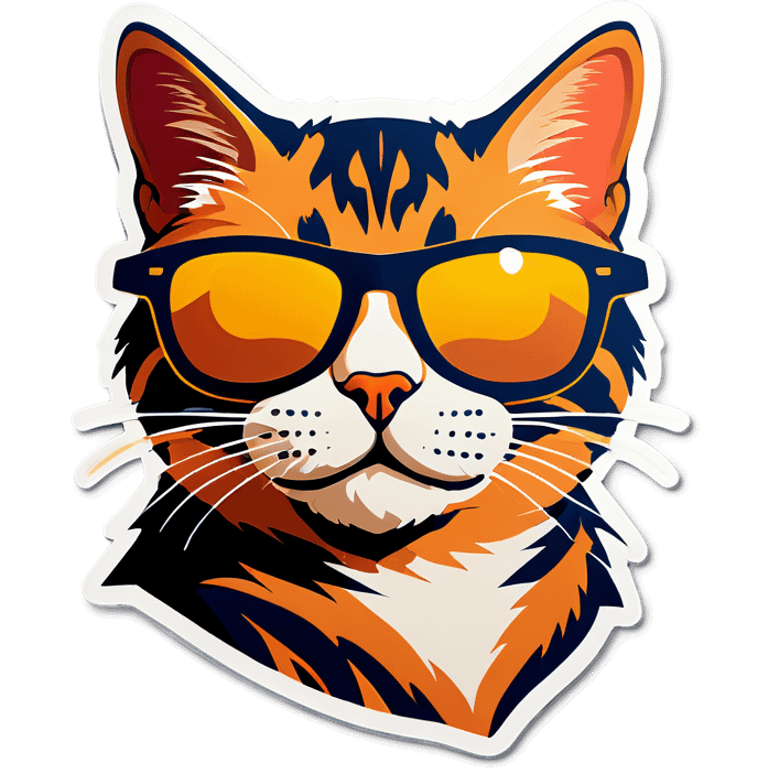 Cat with sunglasses emoji