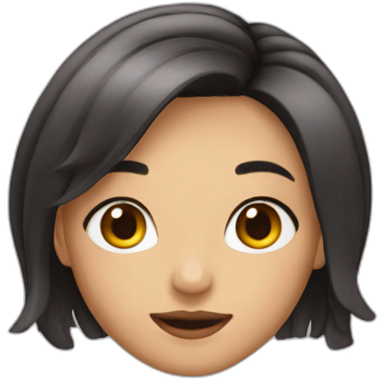 girl Bob hairstyle. emoji