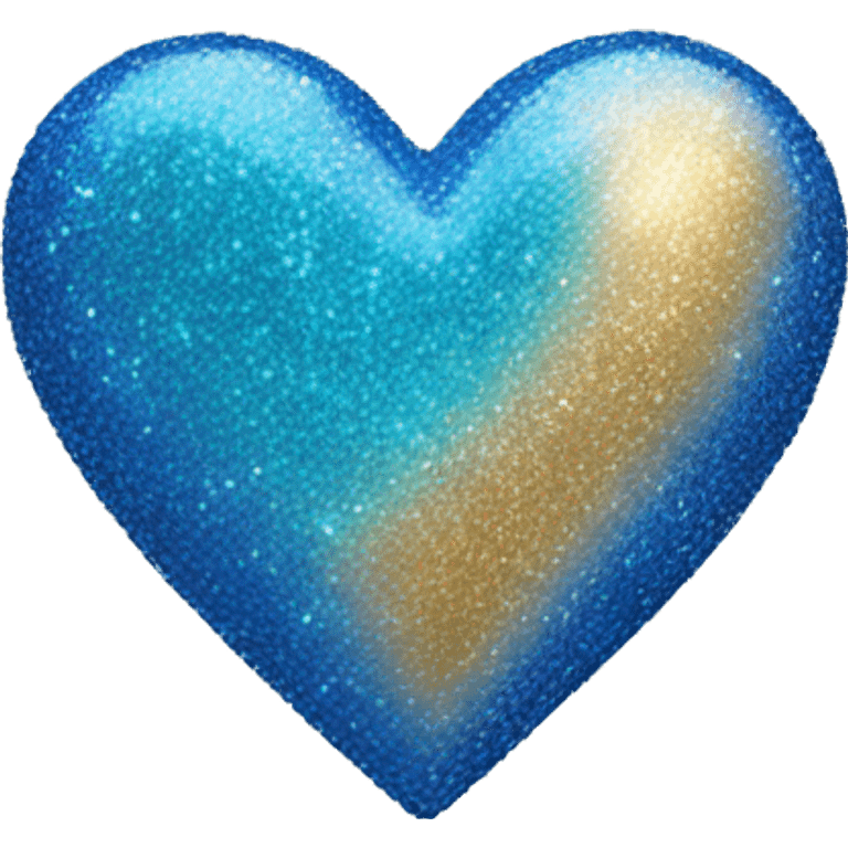 blue glittery heart emoji