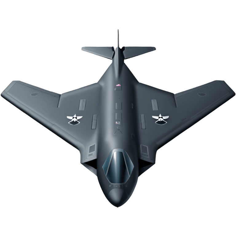 Military Bomber - B-2 Spirit - Northrop Grumman (Model Year: 2021) (Iconic colour: Stealth black) emoji