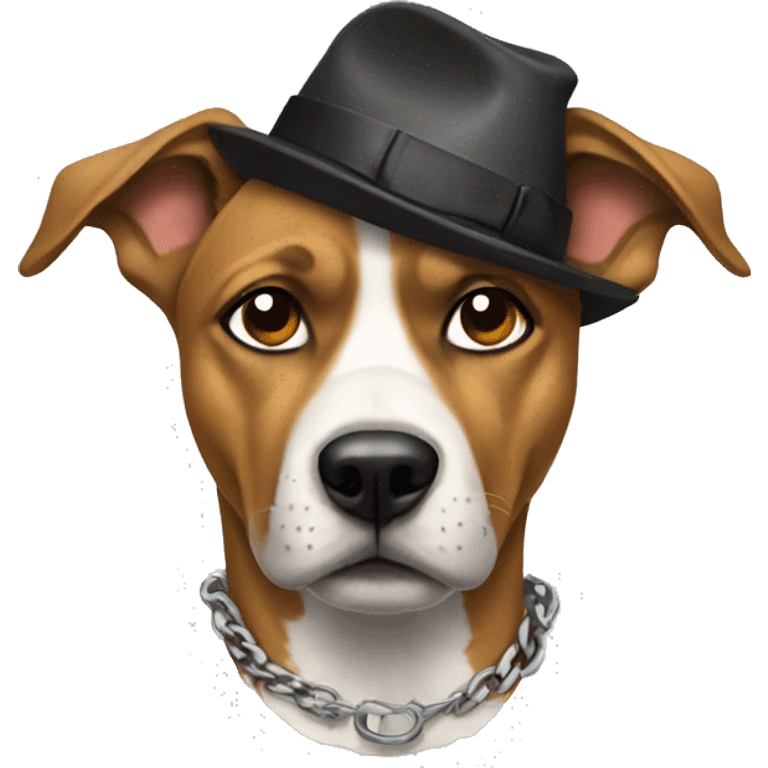 Gangster dog emoji