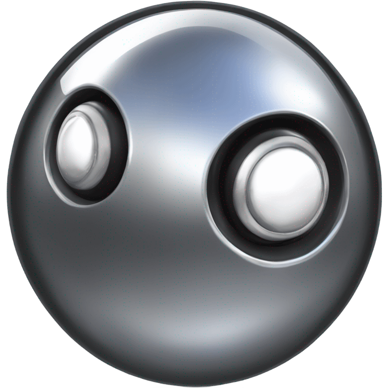 Metal Kirby ball with 4 car wheels emoji