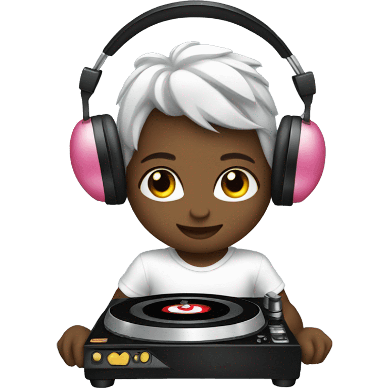 Cupid as a Dj  emoji