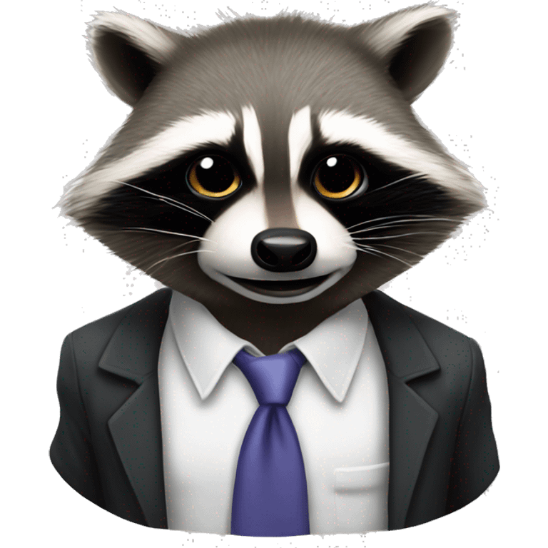 gangster racoon emoji