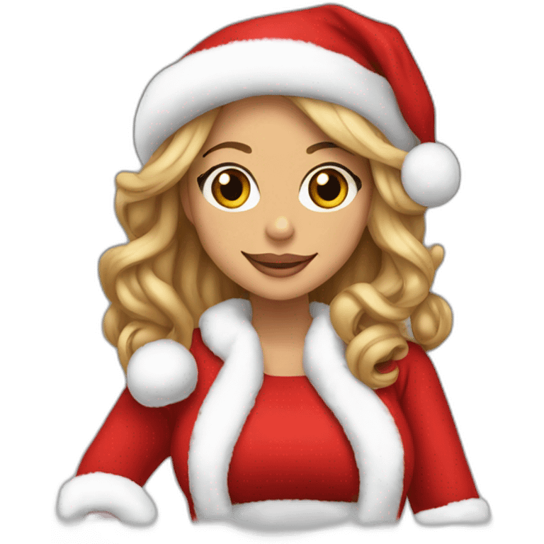 Mariah Carey as santa (full height) emoji