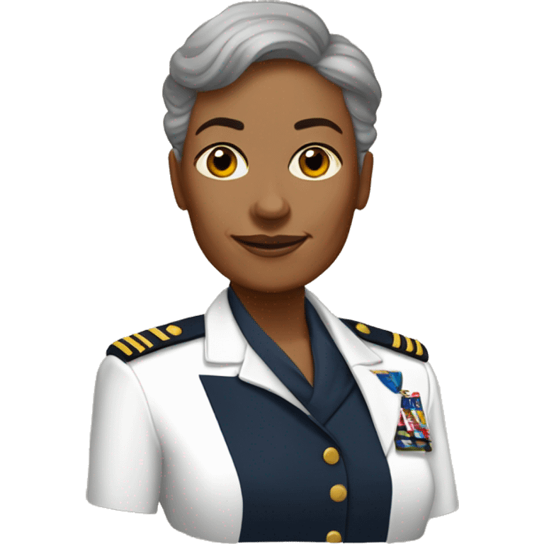 U.S. Navy Senior Chief tan skin one woman  emoji