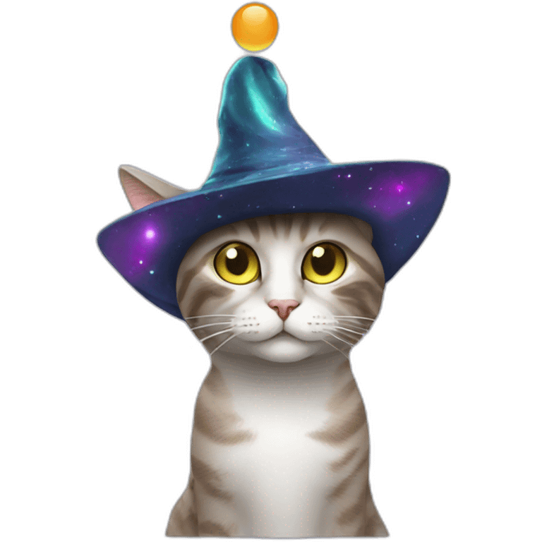 Cat with alien hat emoji