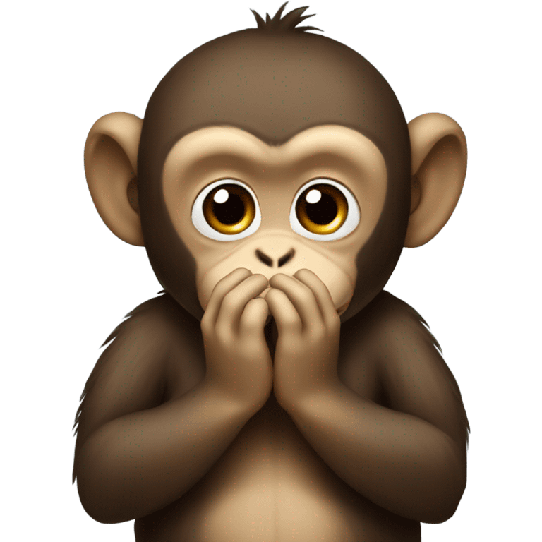 Monkey praying emoji